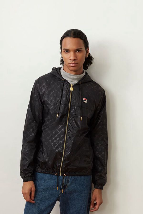 Fila Copper Hood Men's Jackets - Black/Black,NZ 172-97801